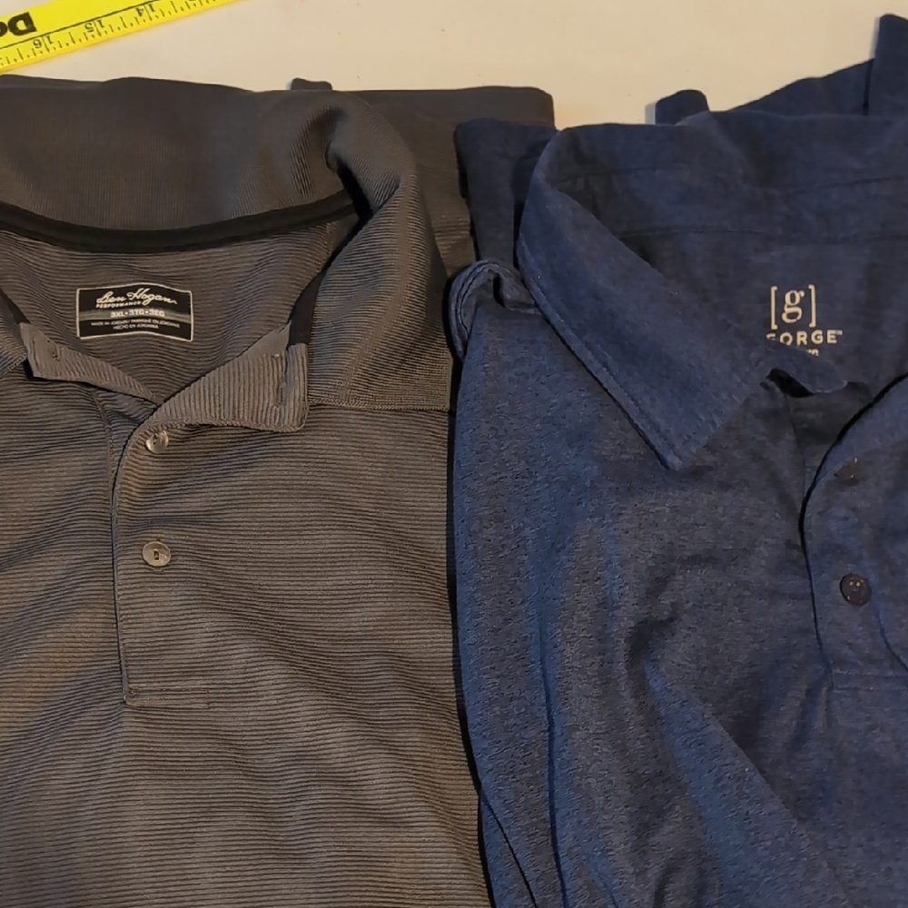 George Navy and Gray Men's Polo Shirts